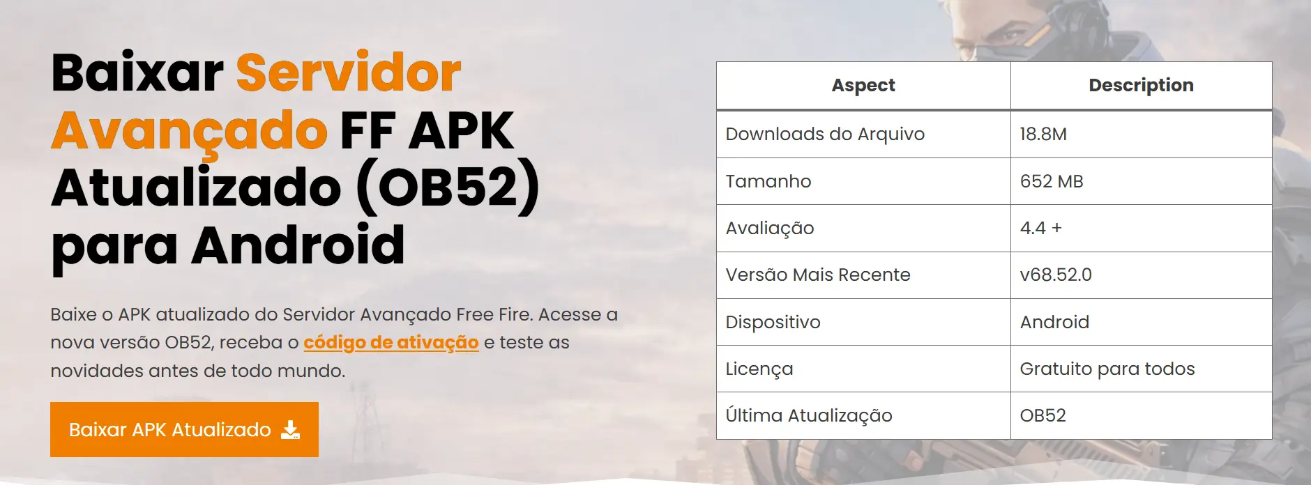 download do APK do Advanced Server